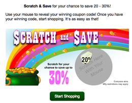 Promotional scratch-off
